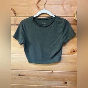 wild fable Olive Green Crop Top